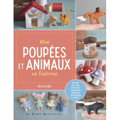 Mini vilten poppetjes en dierenboek