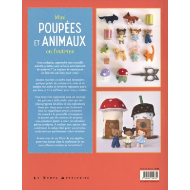 Mini vilten poppetjes en dierenboek