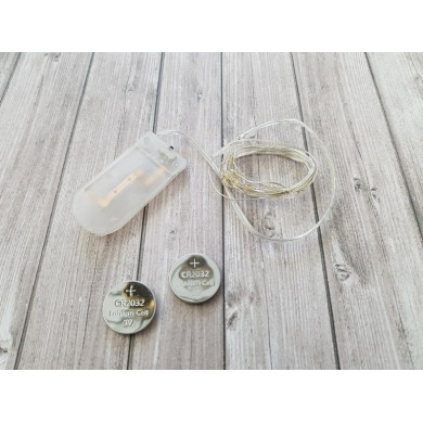 Light chain 10 micro LED warm white color for your Christmas decorations