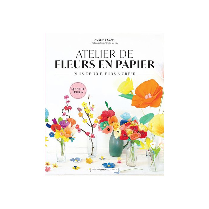 Livre Atelier de fleurs en papier Marabout