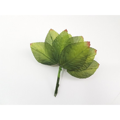 12 green decorative leaves model 5