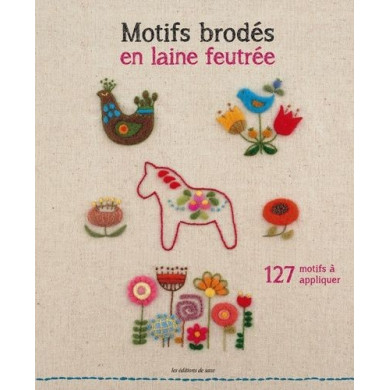 Motifs Brodés en Laine Feutrée